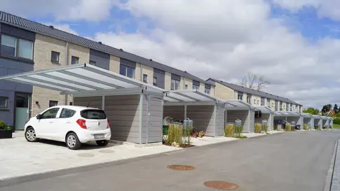 PLAN Air Carporten Uden Soejler Redskabsrum I Siden