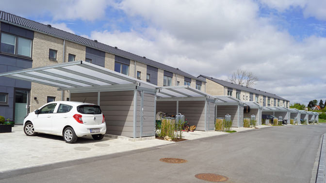 PLAN Air Carporten Uden Soejler Redskabsrum I Siden