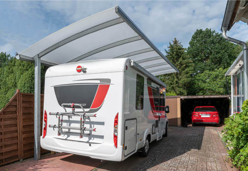 WING forhøjet carport til autocamper