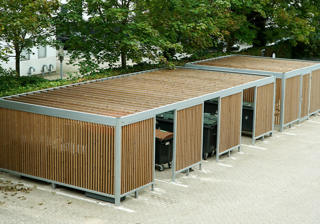 Pergola Depot Og Containerrum Med Lodrette Lameller