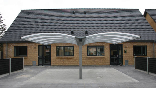 EAGLE dobbelt carport. Perfekt carport til at dele med naboen