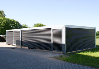 Teknikrum Model UNA Med Stor Skydedoer