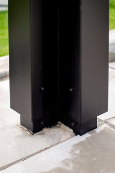 Søjle støbt i jorden