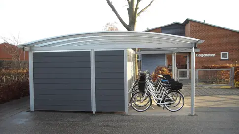 ELIPSE Depotrum Opbevaringsrum Med Cykelparkering Under Samme Tag Ved Hjemmepleje