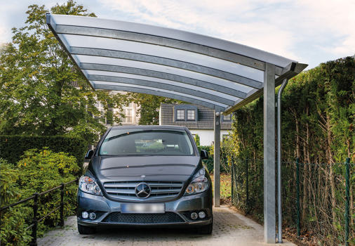 WING sidehængt carport til 1 enkelt bil