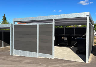 UNA Faelles Affaldsoverdaekning Ved Boligforening Paa Skraanende Grund