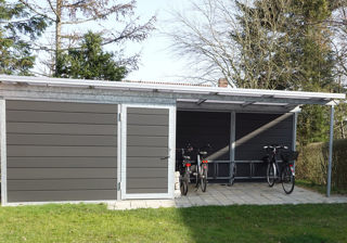 PLAN Cykelskur Og Cykeloverdaekning I En Loesning