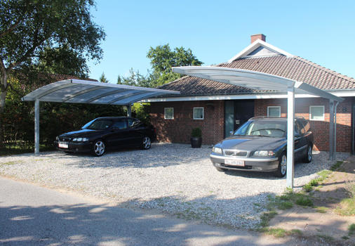 2 enkelte WING stålcarporte