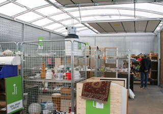 ELIPSE Overdaekning Med Genbrugstrae Til Genbrugsstation Indvendigt