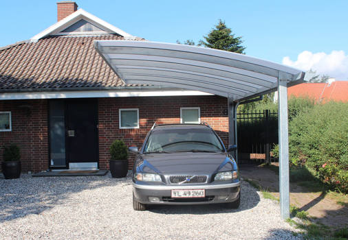 Sidehængt carport WING til 1 bil