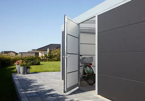 UNA redskabsrum med plads til cyklerne