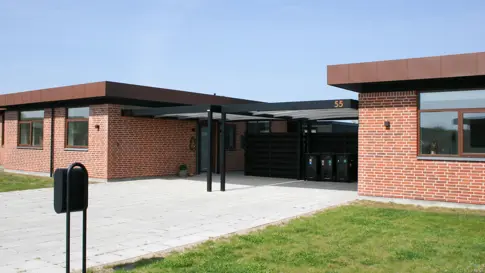 UNA Wall Sortlakerede Carporte Til En Bil Viborg Carportprojekt