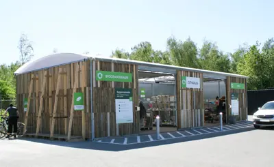 ELIPSE Overdaekning Med Genbrugstrae Til Genbrugsstation