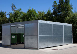 Stor UNA Containerafskaermning Hulplade Beklaedning