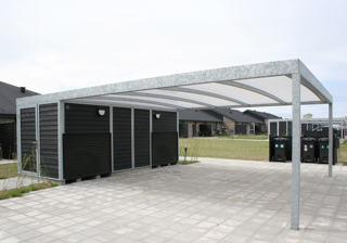 UNA Dobbelt Carport Med Redskabsrum Med Varmepumper (1)